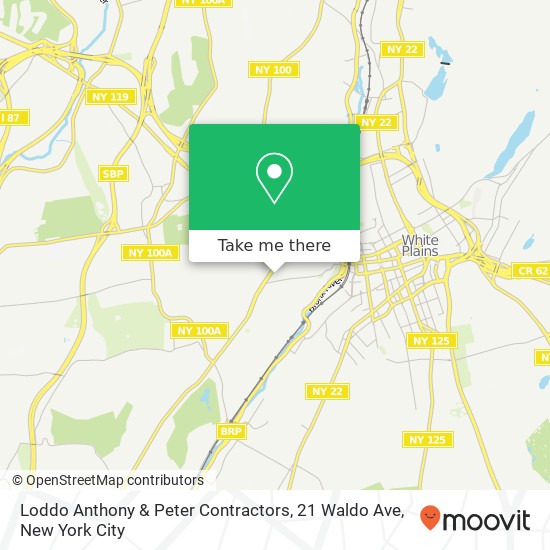 Loddo Anthony & Peter Contractors, 21 Waldo Ave map