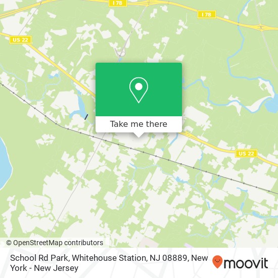 Mapa de School Rd Park, Whitehouse Station, NJ 08889