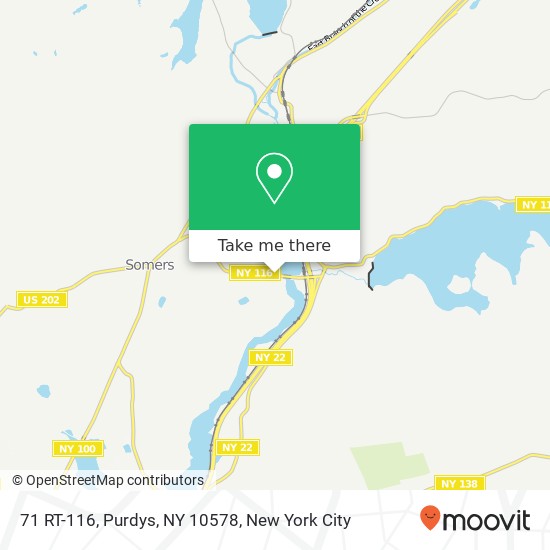 Mapa de 71 RT-116, Purdys, NY 10578