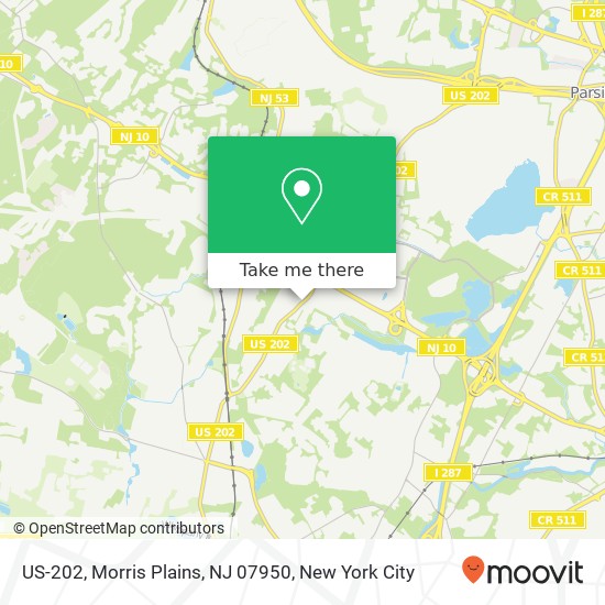 US-202, Morris Plains, NJ 07950 map