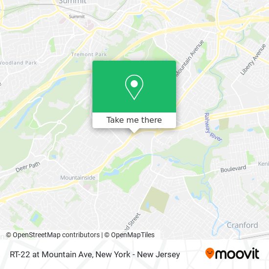 Mapa de RT-22 at Mountain Ave