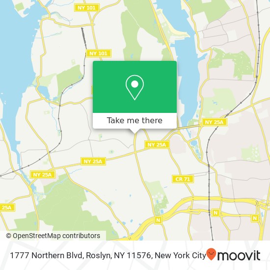 1777 Northern Blvd, Roslyn, NY 11576 map