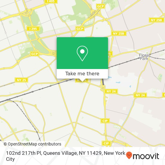 Mapa de 102nd 217th Pl, Queens Village, NY 11429