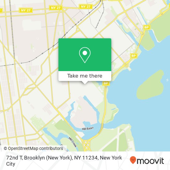 Mapa de 72nd T, Brooklyn (New York), NY 11234