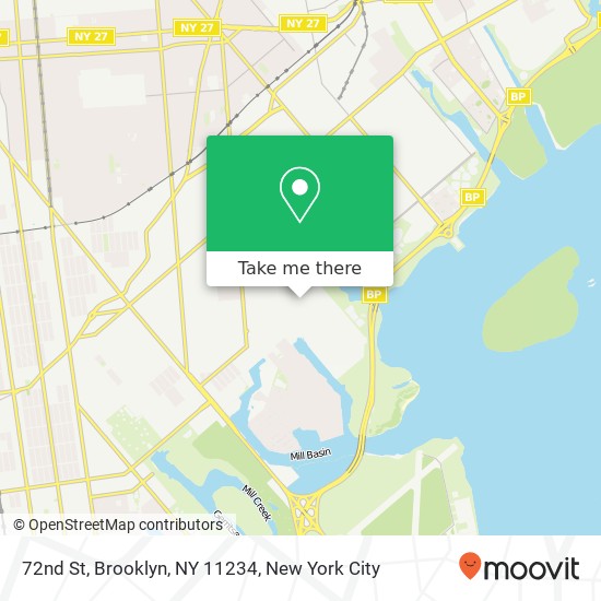 Mapa de 72nd St, Brooklyn, NY 11234