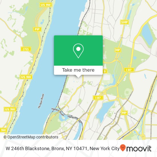 Mapa de W 246th Blackstone, Bronx, NY 10471