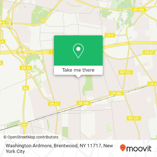 Washington Ardmore, Brentwood, NY 11717 map