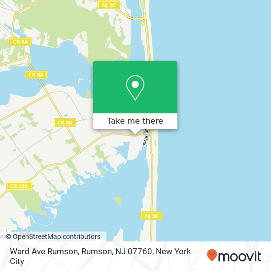 Ward Ave Rumson, Rumson, NJ 07760 map