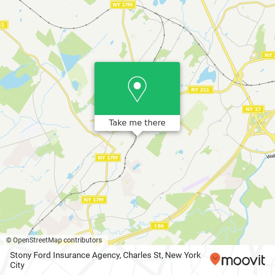 Stony Ford Insurance Agency, Charles St map