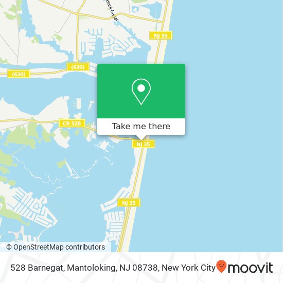 Mapa de 528 Barnegat, Mantoloking, NJ 08738