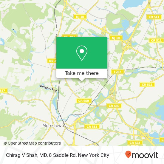 Chirag V Shah, MD, 8 Saddle Rd map