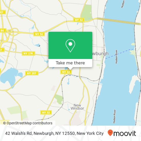 Mapa de 42 Walsh's Rd, Newburgh, NY 12550