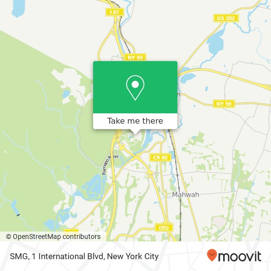 SMG, 1 International Blvd map