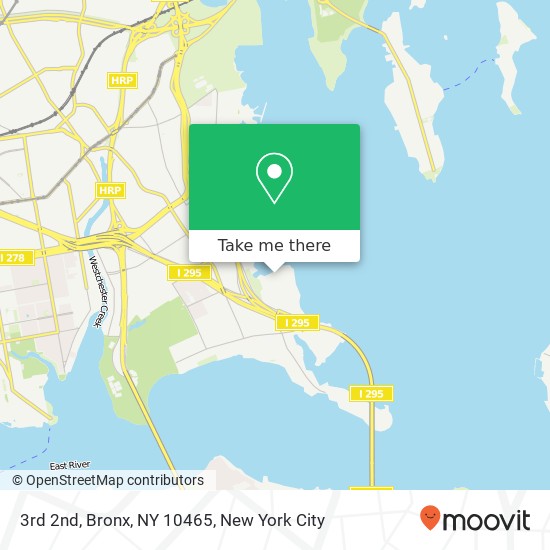 Mapa de 3rd 2nd, Bronx, NY 10465