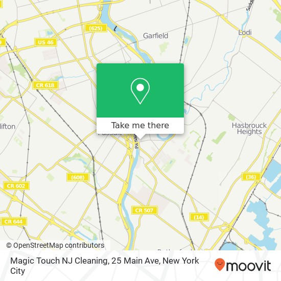 Magic Touch NJ Cleaning, 25 Main Ave map