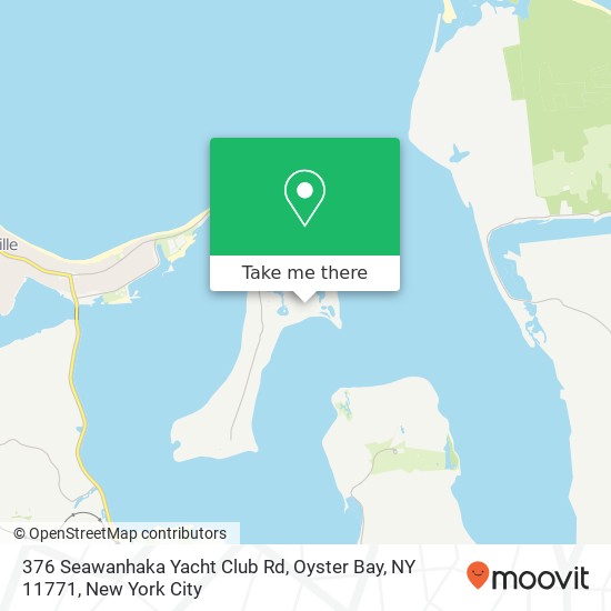 Mapa de 376 Seawanhaka Yacht Club Rd, Oyster Bay, NY 11771