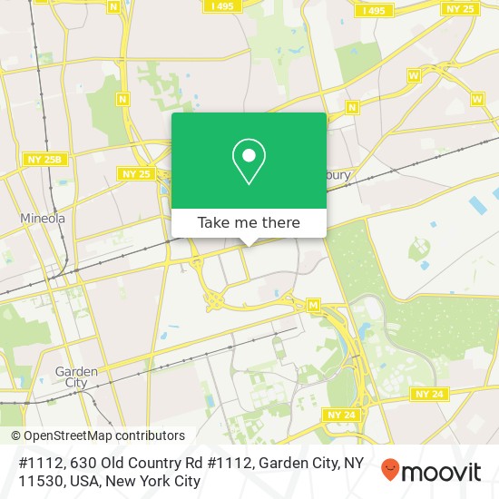 Mapa de #1112, 630 Old Country Rd #1112, Garden City, NY 11530, USA