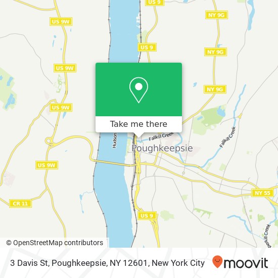 3 Davis St, Poughkeepsie, NY 12601 map