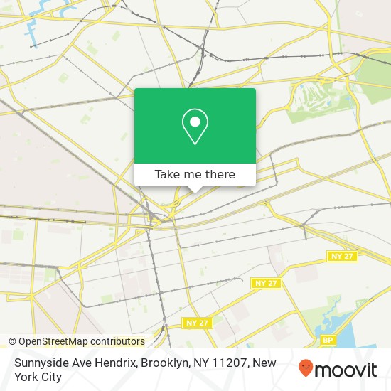 Sunnyside Ave Hendrix, Brooklyn, NY 11207 map