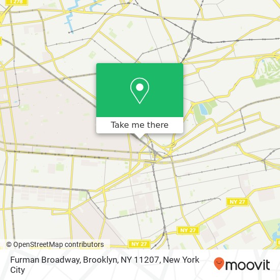 Mapa de Furman Broadway, Brooklyn, NY 11207