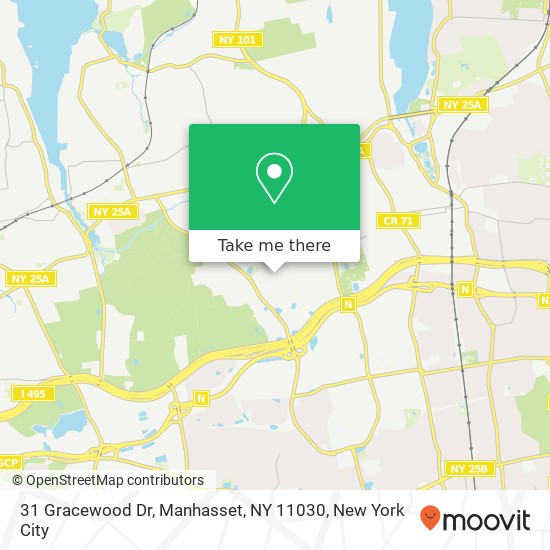 31 Gracewood Dr, Manhasset, NY 11030 map