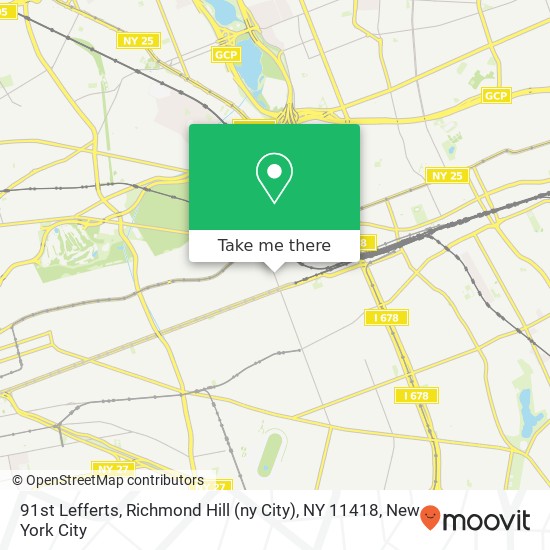 91st Lefferts, Richmond Hill (ny City), NY 11418 map