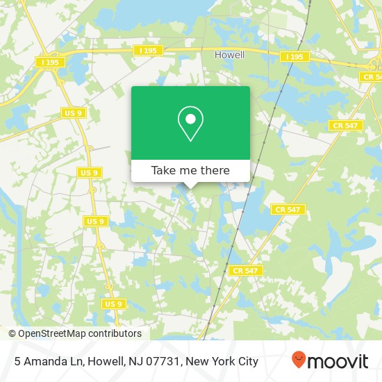 5 Amanda Ln, Howell, NJ 07731 map