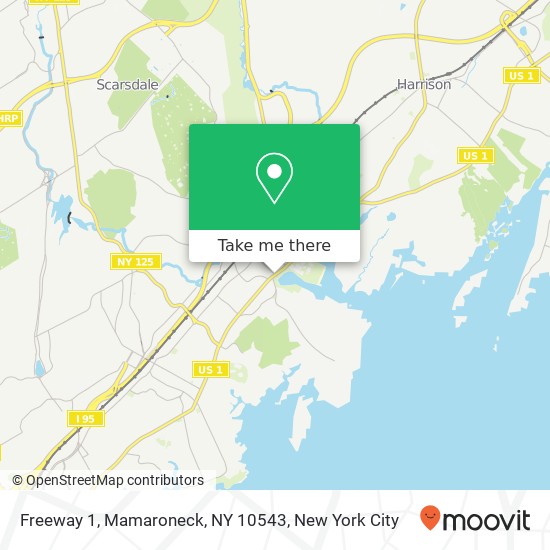 Mapa de Freeway 1, Mamaroneck, NY 10543