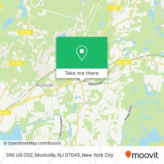 Mapa de 390 US-202, Montville, NJ 07045