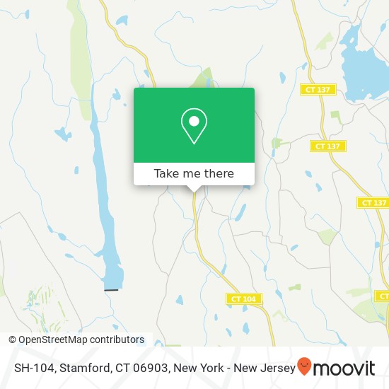 Mapa de SH-104, Stamford, CT 06903