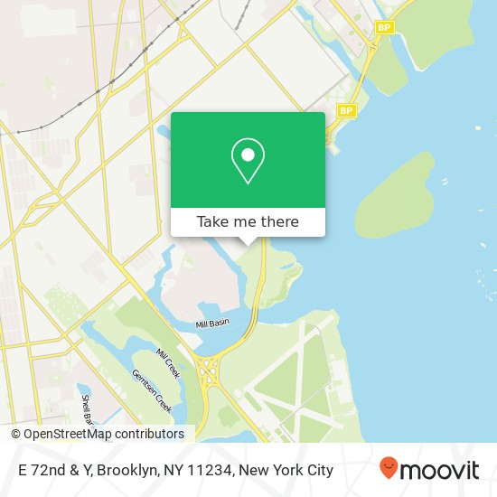Mapa de E 72nd & Y, Brooklyn, NY 11234