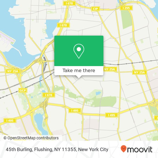 45th Burling, Flushing, NY 11355 map