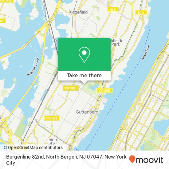 Bergenline 82nd, North Bergen, NJ 07047 map
