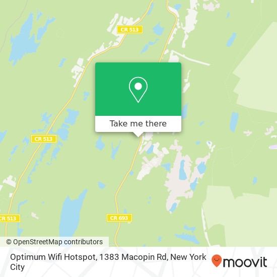 Optimum Wifi Hotspot, 1383 Macopin Rd map