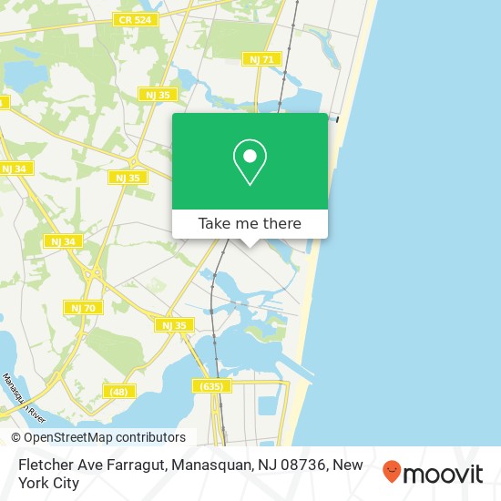 Fletcher Ave Farragut, Manasquan, NJ 08736 map