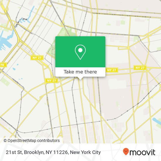 21st St, Brooklyn, NY 11226 map