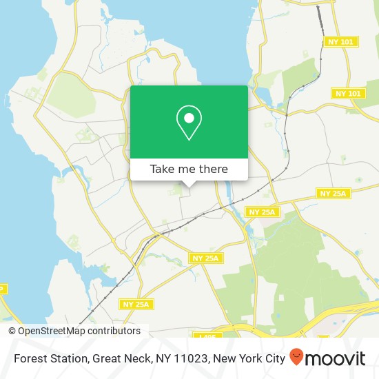 Mapa de Forest Station, Great Neck, NY 11023
