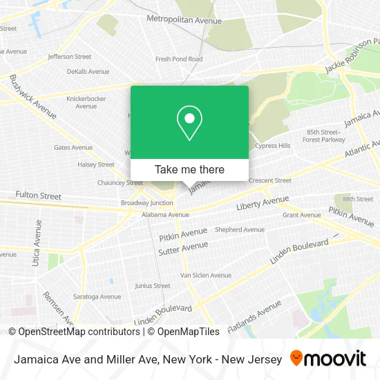 Mapa de Jamaica Ave and Miller Ave