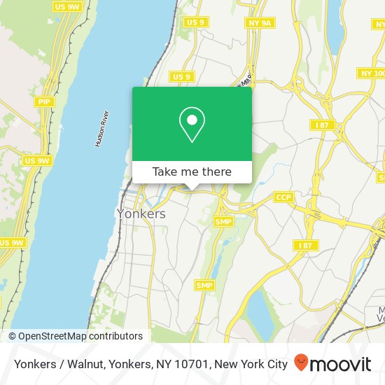 Yonkers / Walnut, Yonkers, NY 10701 map