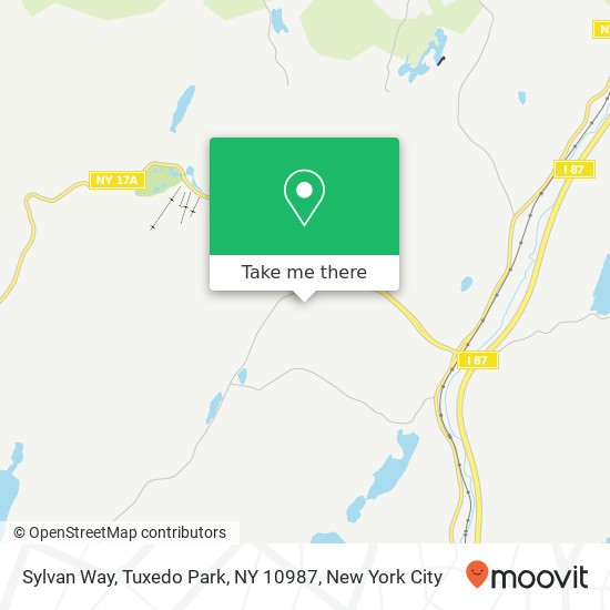 Sylvan Way, Tuxedo Park, NY 10987 map