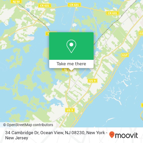 34 Cambridge Dr, Ocean View, NJ 08230 map