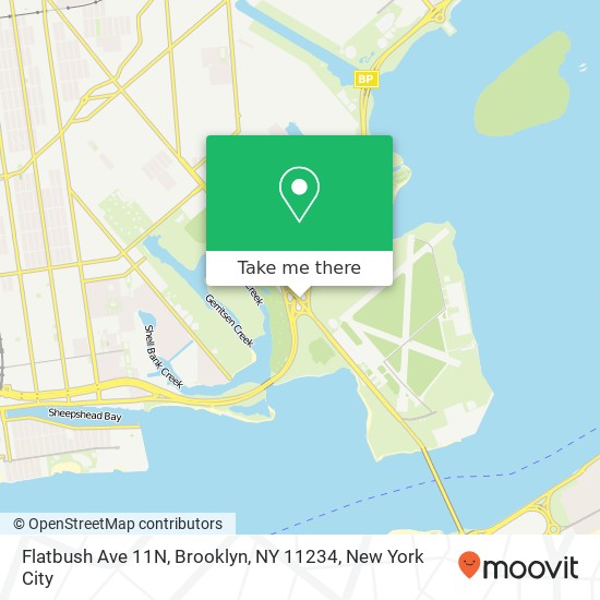 Mapa de Flatbush Ave 11N, Brooklyn, NY 11234