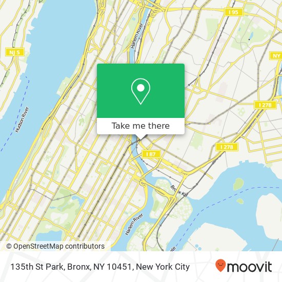Mapa de 135th St Park, Bronx, NY 10451