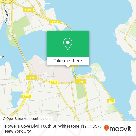 Powells Cove Blvd 166th St, Whitestone, NY 11357 map