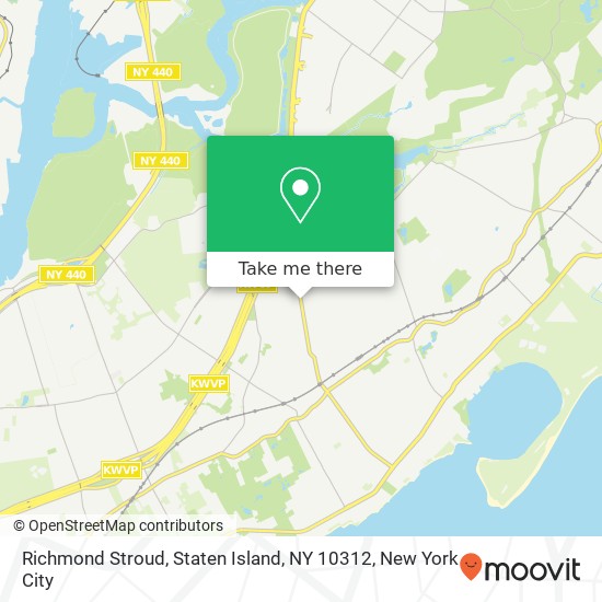 Mapa de Richmond Stroud, Staten Island, NY 10312