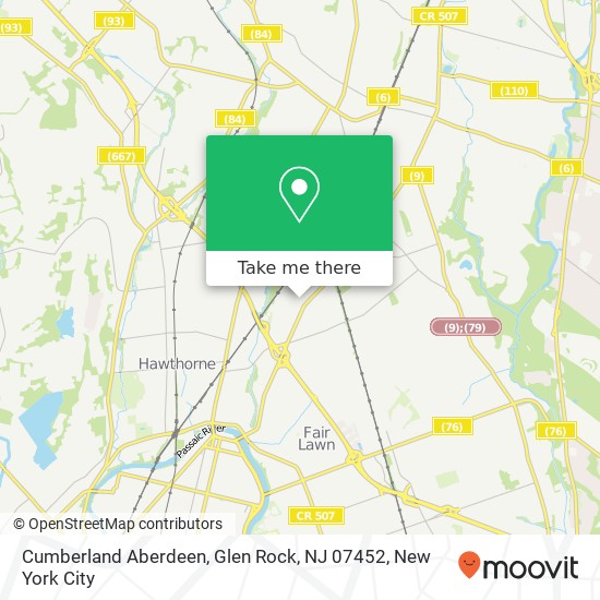 Cumberland Aberdeen, Glen Rock, NJ 07452 map