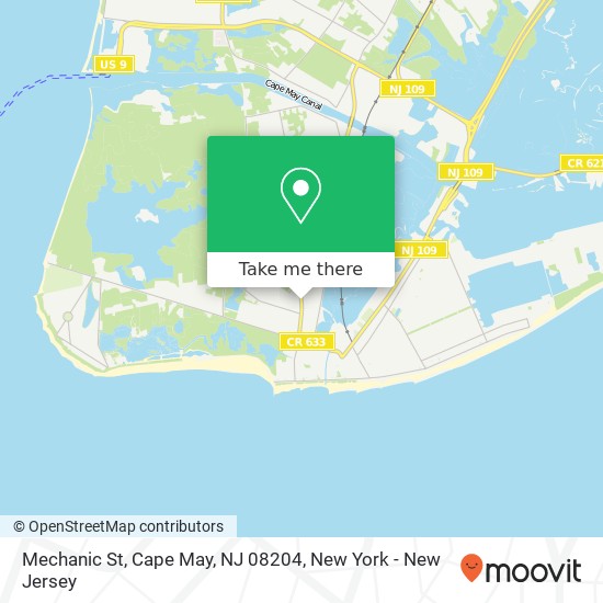 Mapa de Mechanic St, Cape May, NJ 08204