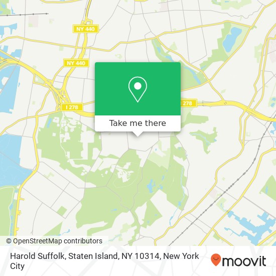 Mapa de Harold Suffolk, Staten Island, NY 10314