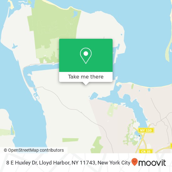 8 E Huxley Dr, Lloyd Harbor, NY 11743 map