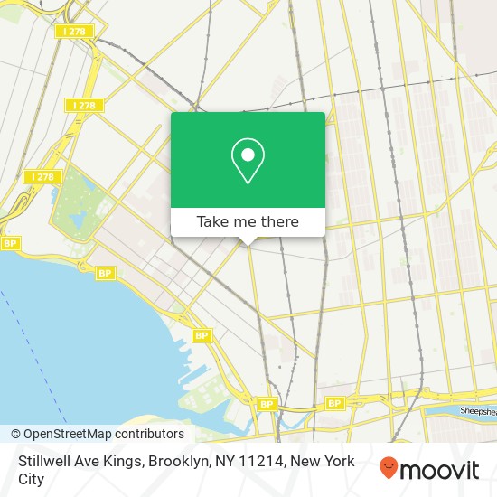 Mapa de Stillwell Ave Kings, Brooklyn, NY 11214